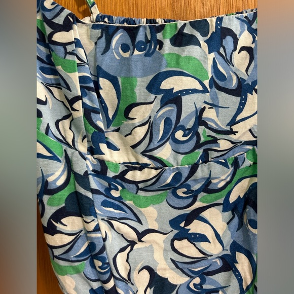 Midnight Sky Crop Top Boning Adjustable Straps Bandana Blue Elastic Back size L - Picture 5 of 5